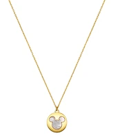 Disney Mother of Pearl Mickey Mouse Pendant Necklace