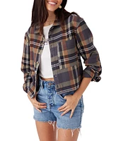 O'Neill Women's Roy Cropped Flannel Shirt