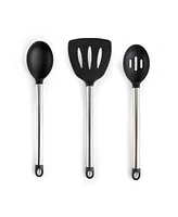 MegaChef Gray Silicone and Stainless Steel Cooking Utensils, Set of 14