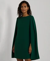 Lauren Ralph Women's Cape Georgette Cocktail Dress