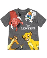 Disney Toddler Boys Lion Guard Lion King Simba Timon Pumbaa Rafiki 3 Pack T-Shirts to