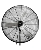 Vie Air 30 Inch Industrial Heavy Duty Pedestal Oscillating Metal Stand Fan