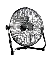 Vie Air 14 Inch Twin Pack Industrial High Velocity Heavy Duty Metal Floor Fan with 3 Speed Settings