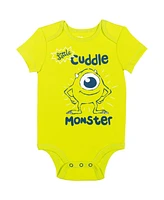 Monsters Inc. Baby Boys Pixar Lion King Bodysuit Pants and Hat 3 Piece Outfit Set