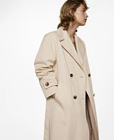 Mango Women's Double-Button Trench Coat