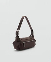 Mango Women's Pockets Detail Nylon Cargo Bag