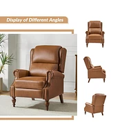 Adrian Traditional Faux Leather Manual Recliner