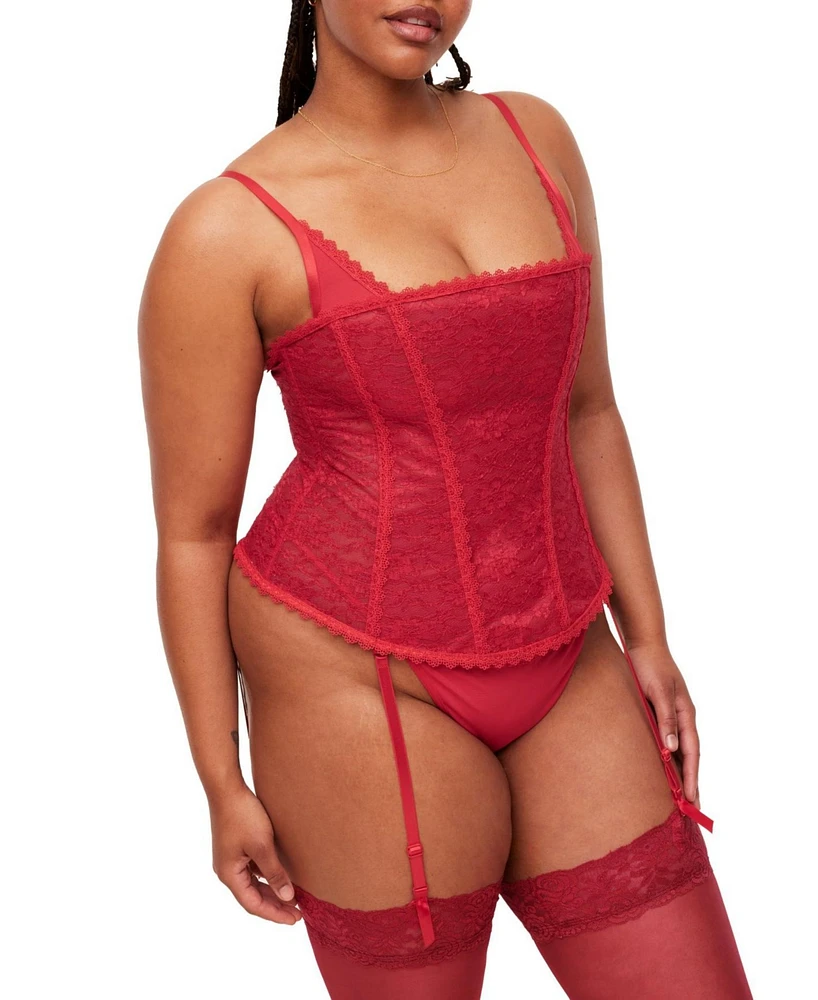 Adore Me Plus Vira Corset & G-String Set