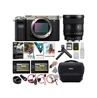 Sony Alpha a7C Full-Frame Mirrorless Camera (Silver) Bundle with Fe 20mm G Lens