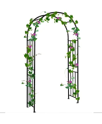 Skonyon 7.2 Feet Garden Decoration Climbing Plants Arch