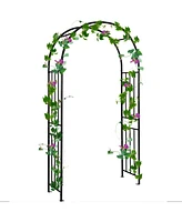 Skonyon 7.2 Feet Garden Decoration Climbing Plants Arch