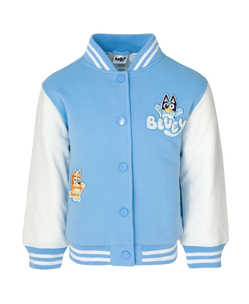 Bluey Girls Varsity Bomber Jacket to