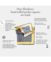Elizabetta Men's Nebbiolo - Silk Pocket Square for Men