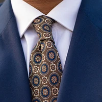 La Vigna - Printed Wool & Silk Tie for Men