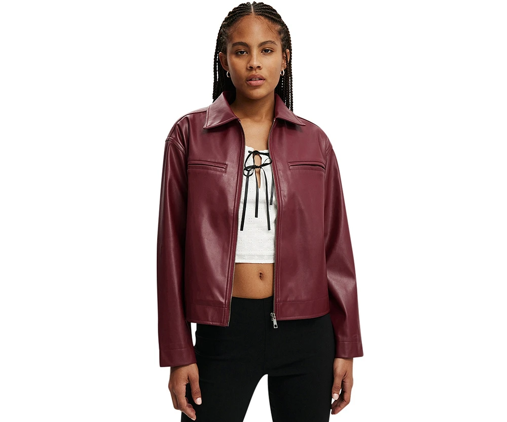 Women's Cotton On Ivy Faux Leather Jacket