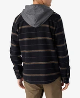 O'Neill Landmarked Stripe Hooded Flann Button Shirt