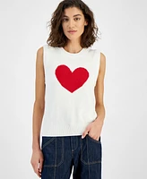 Tommy Hilfiger Women's Texture Heart Sweater Vest