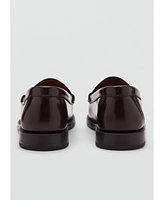 Mango Men's Aged-Leather Loafers