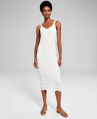 And Now This Women's Crochet Tank Midi Dress, Created for Macy's