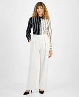 Bar Iii Women's Crepe Pull-On High-Rise Pants