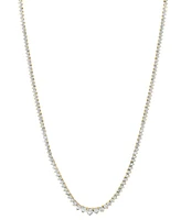 Effy Lab Grown Diamond Graduated 15" Tennis Necklace (1-7/8 ct. t.w.) in 14k Two-Tone Gold - Two