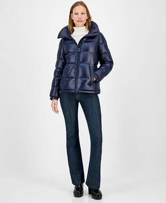 Michael Kors Women's Hooded Puffer Coat, Created for Macy's