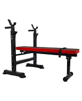 BalanceFrom Fitness Multifunctional Adjustable Workout Station w/ Squat Rack