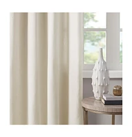 Madison Park Englewood Solid Piece Dyed Grommet Top Curtain Panel, 50"W x 84"L