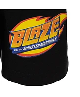 Blaze and the Monster Machines Boys Stripes Zeg T-Shirt Tank Top & Bike Shorts French Terry 3 Pcs Set to