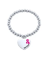 Bling Jewelry Diabetes On Insulin Medical Alert Id Bracelet Heart Pink Cancer Ribbon