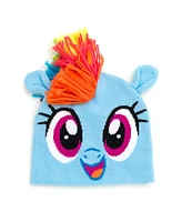 My Little Pony Girls Rainbow Dash Pullover Fleece Sweatshirt and Cosplay Hat to (2T - 10-12)