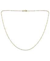 Bling Jewelry Very Fine Thin Yellow 14K Gold Strong Rolo Link Cable Chain Necklace .75MM for Women 16,18,20,22,24 Inch