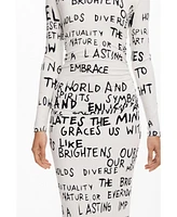 Desigual Women's Midi dress with phrase