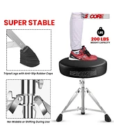 5 Core Drum Throne Padded Adjustable Guitar Stool Drummer Seat for Adults & Kids