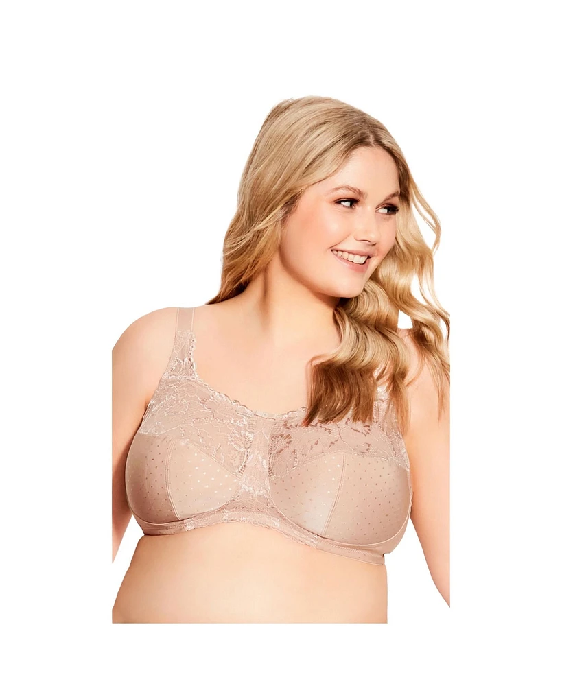 Avenue Women's Lace Soft Cup Wire Free Bra