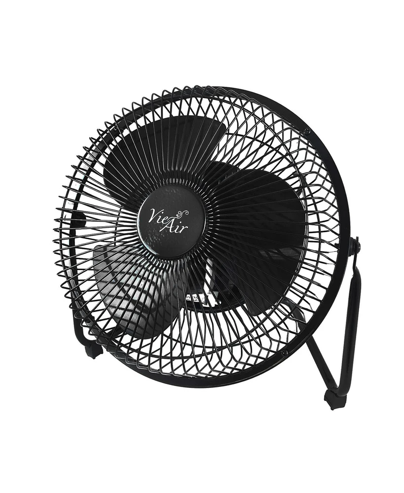 Vie Air 8 Inch High Velocity Metal Desk and Floor Fan