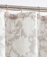 Lavender and Sage Floral 14-Pc. Shower Curtain & Hooks Set