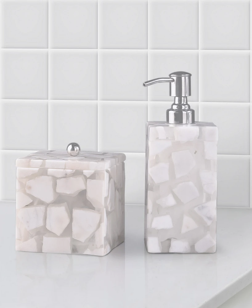 Lavender and Sage Marble 2-Pc. Bath Accessory Set