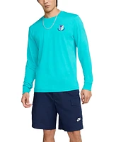 Nike Sportswear Men's Long Sleeve Crewneck Logo T-Shirt