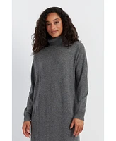Chinti and Parker Women's & Wool-Cashmere Relaxed Rollneck Midi Dress