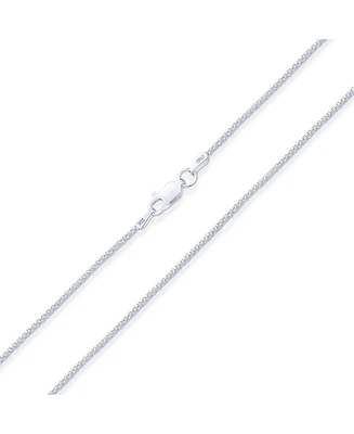 Bling Jewelry Slender 3mm Bali Style .925 Sterling Silver Caviar Coreana Popcorn Chain Necklace for Women