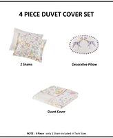 Intelligent Design Lulu Floral Reversible 4-Pc. Duvet Cover Set, Full/Queen