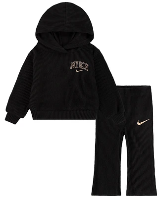 Nike Toddler Girls Swoosh Spirit Cozy Rib Knit Set, 2-Piece Set