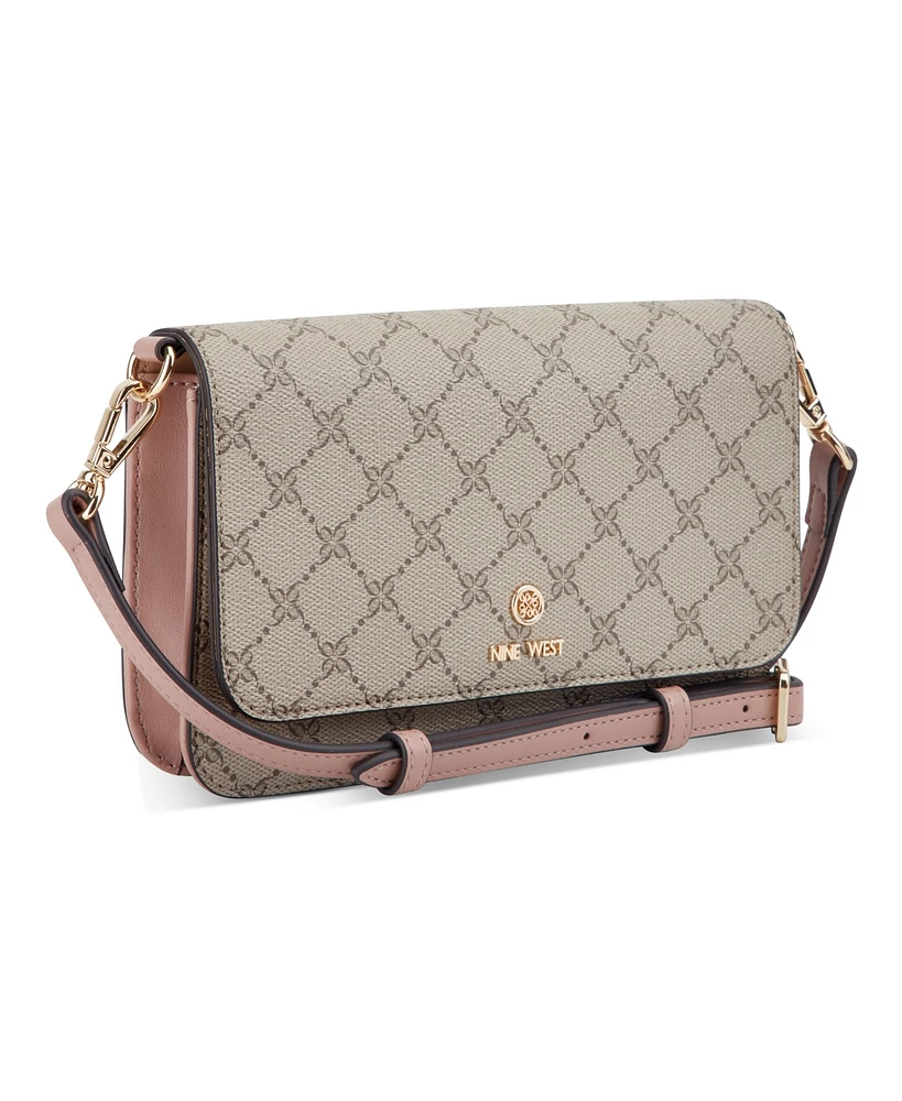 Nine West Lockup 9 Phone Wallet Crossbody Bag