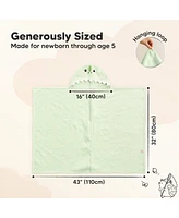 KeaBabies PlayPals Baby Towels with Hood for Girls, Boys, 100% Organic Soft Cotton Hooded Bath Newborn, Kids
