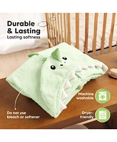 KeaBabies PlayPals Baby Towels with Hood for Girls, Boys, 100% Organic Soft Cotton Hooded Bath Newborn, Kids