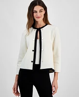 Anne Klein Women's Open-Front Cardigan