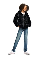 Calvin Klein Big Girls Liquid Shine Puffer Jacket
