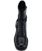 Jeffrey Campbell London-Twn Lace-Up Block-Heel Combat Booties