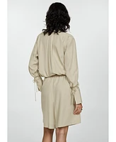 Mango Women's Bow Detail Lyocell Shirt